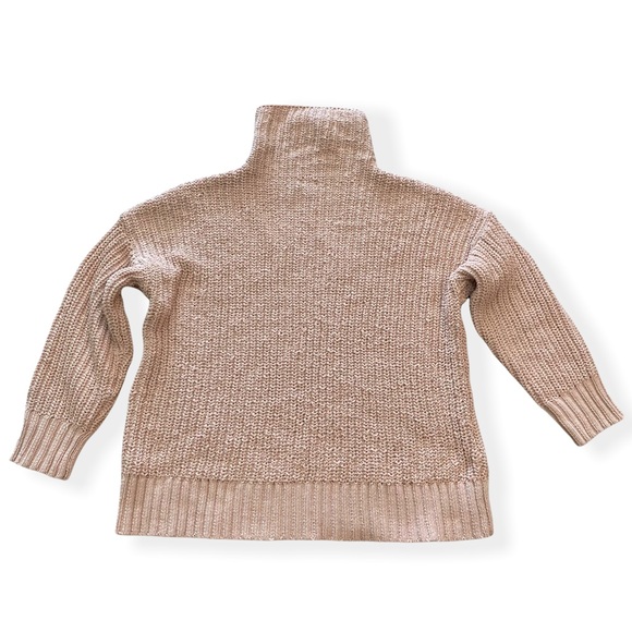 Aerie Oversized Turtleneck Sweater Knit Pink XS - Picture 4 of 10